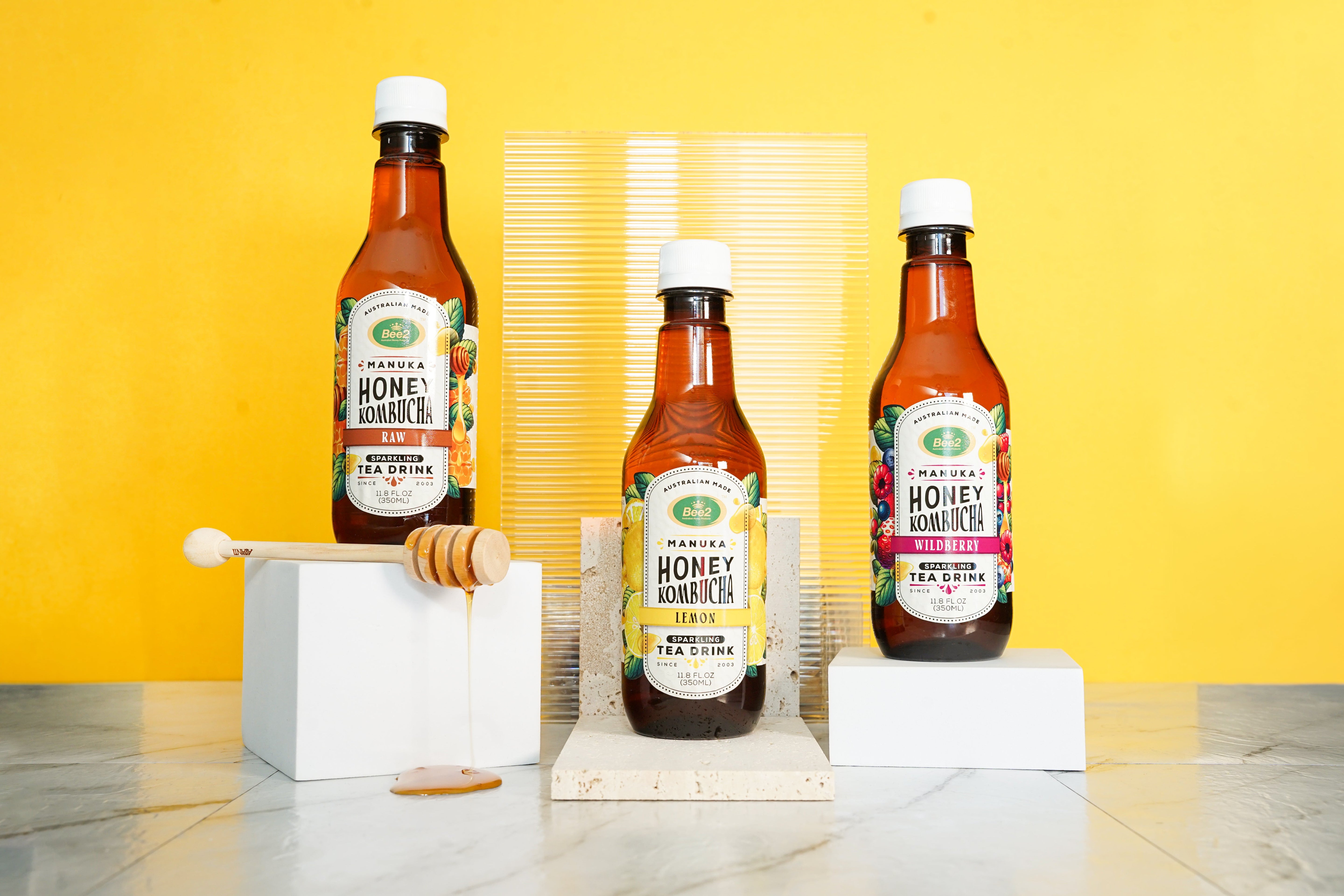 Bee2 Manuka Honey Kombucha (12 Bottles)