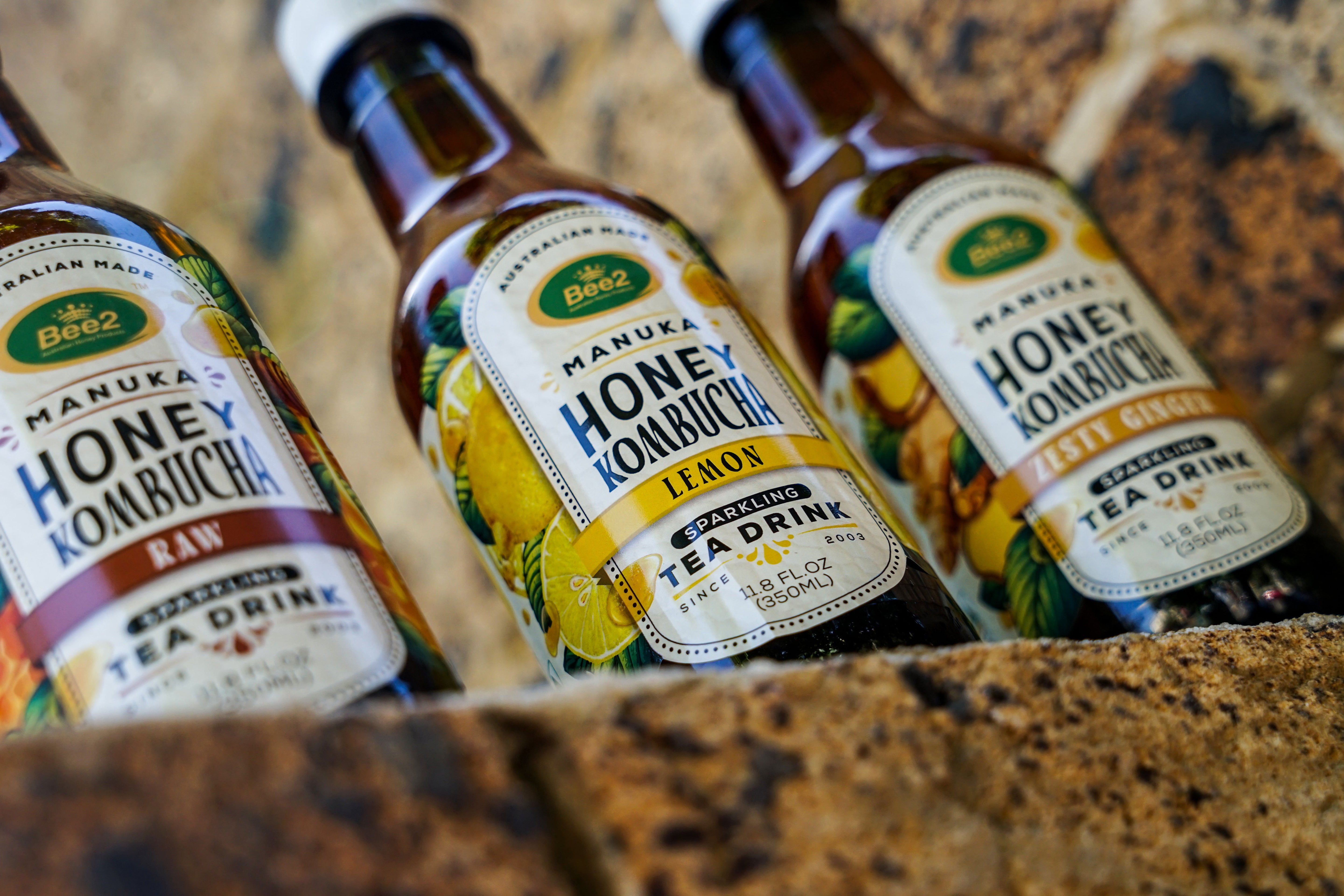 Bee2 Manuka Honey Kombucha (12 Bottles)