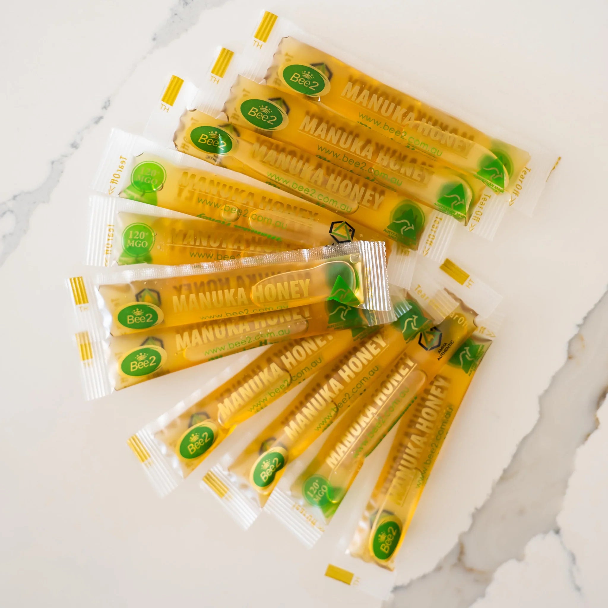 Bee2 Manuka Honey Straws MGO 120+